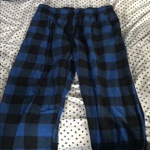 Blue Plaid Pajama Pants